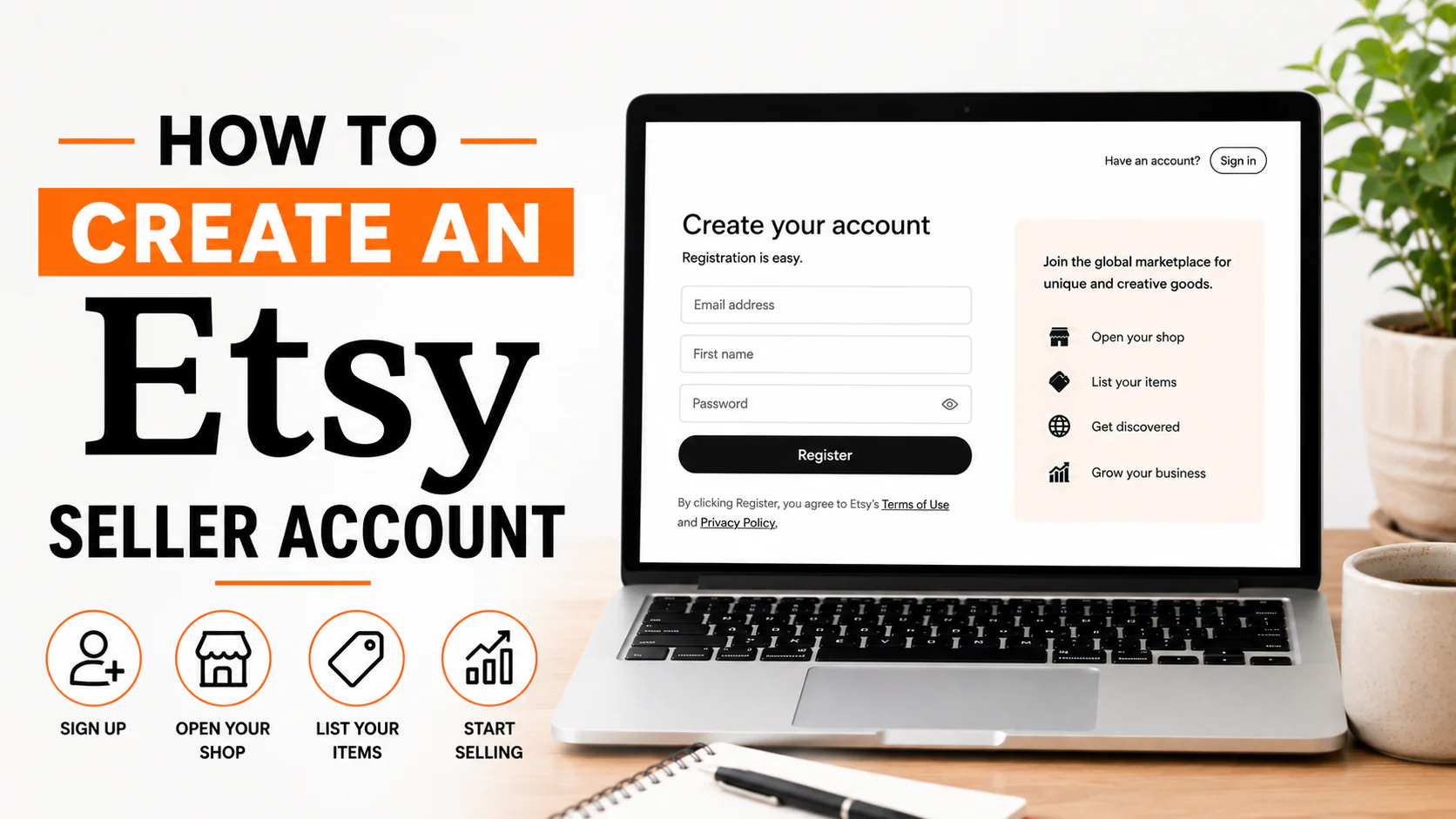 How to Create an Etsy Seller Account