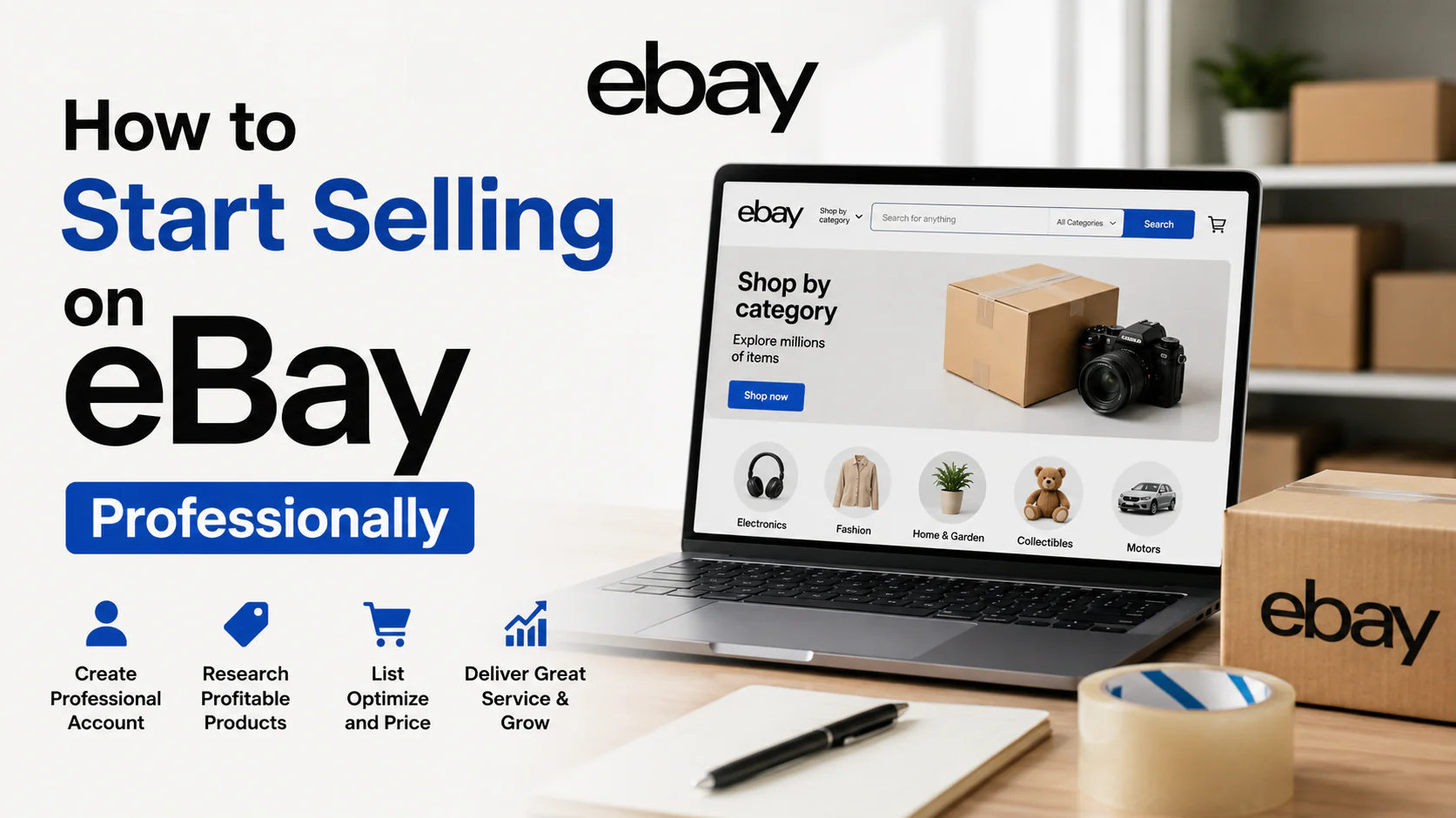 How to Start Selling on eBay Professionally