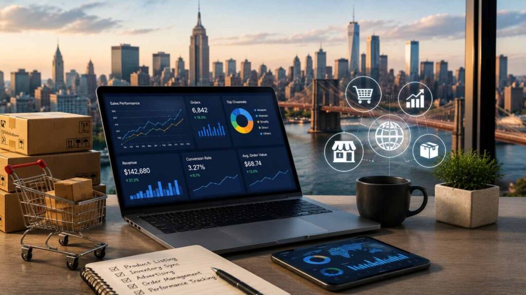 New York eCommerce Marketplace Managemen 100kb
