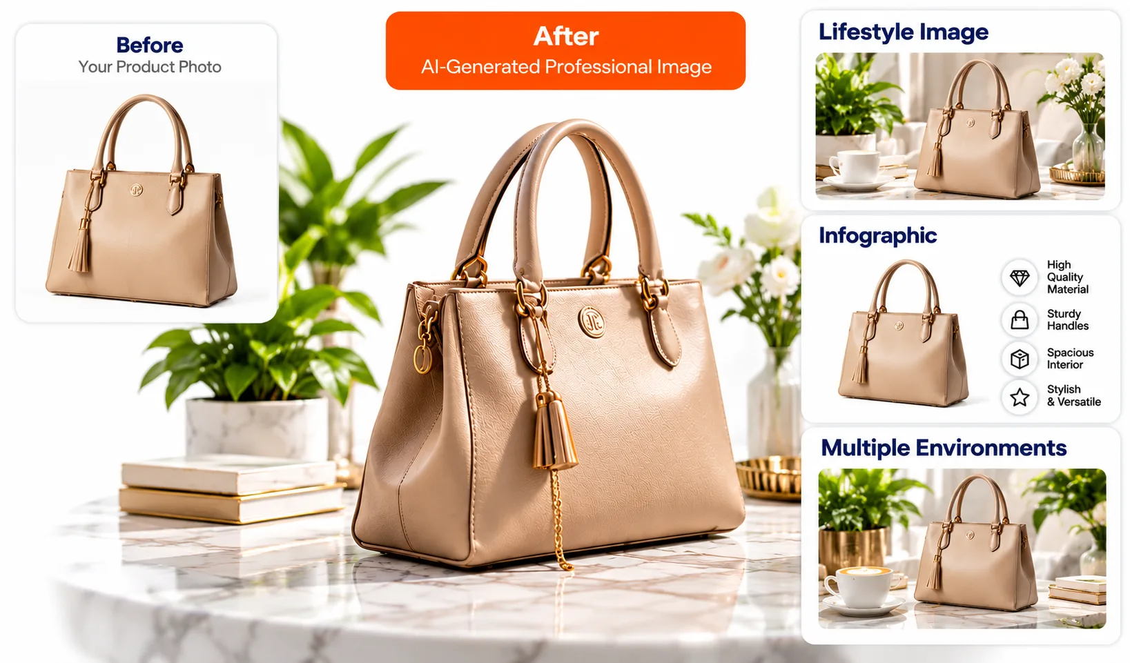 AI Enhanced Handbag Showcase