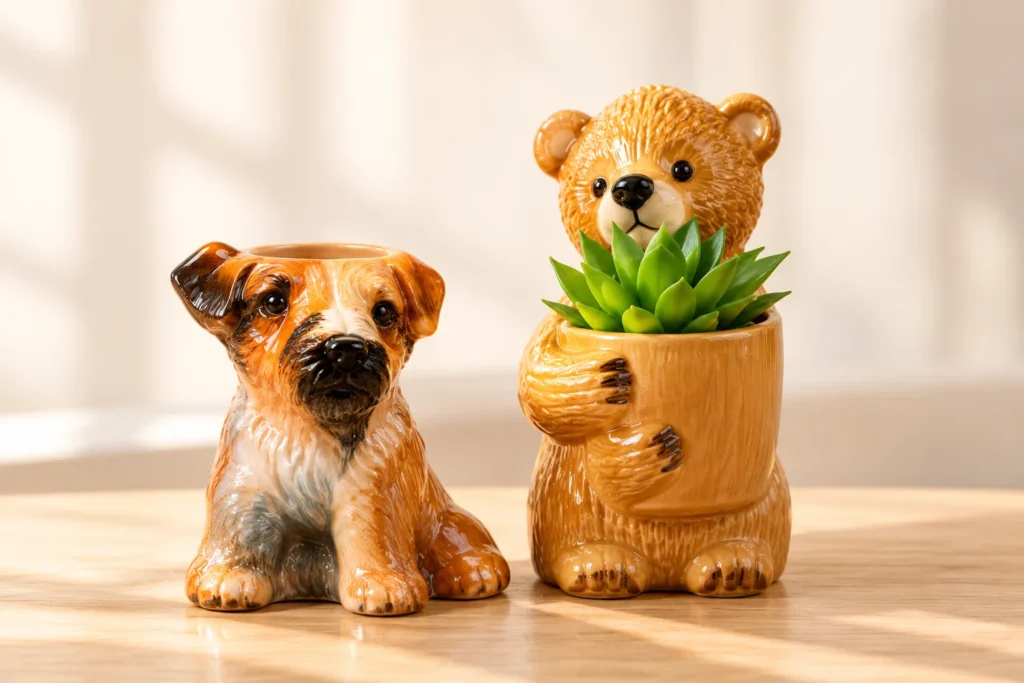 Cozy Ceramic Animal Planters