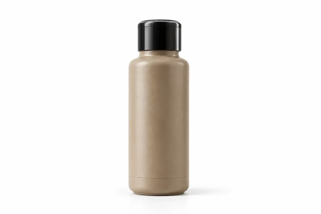 Minimalist Taupe Insulated Bottle