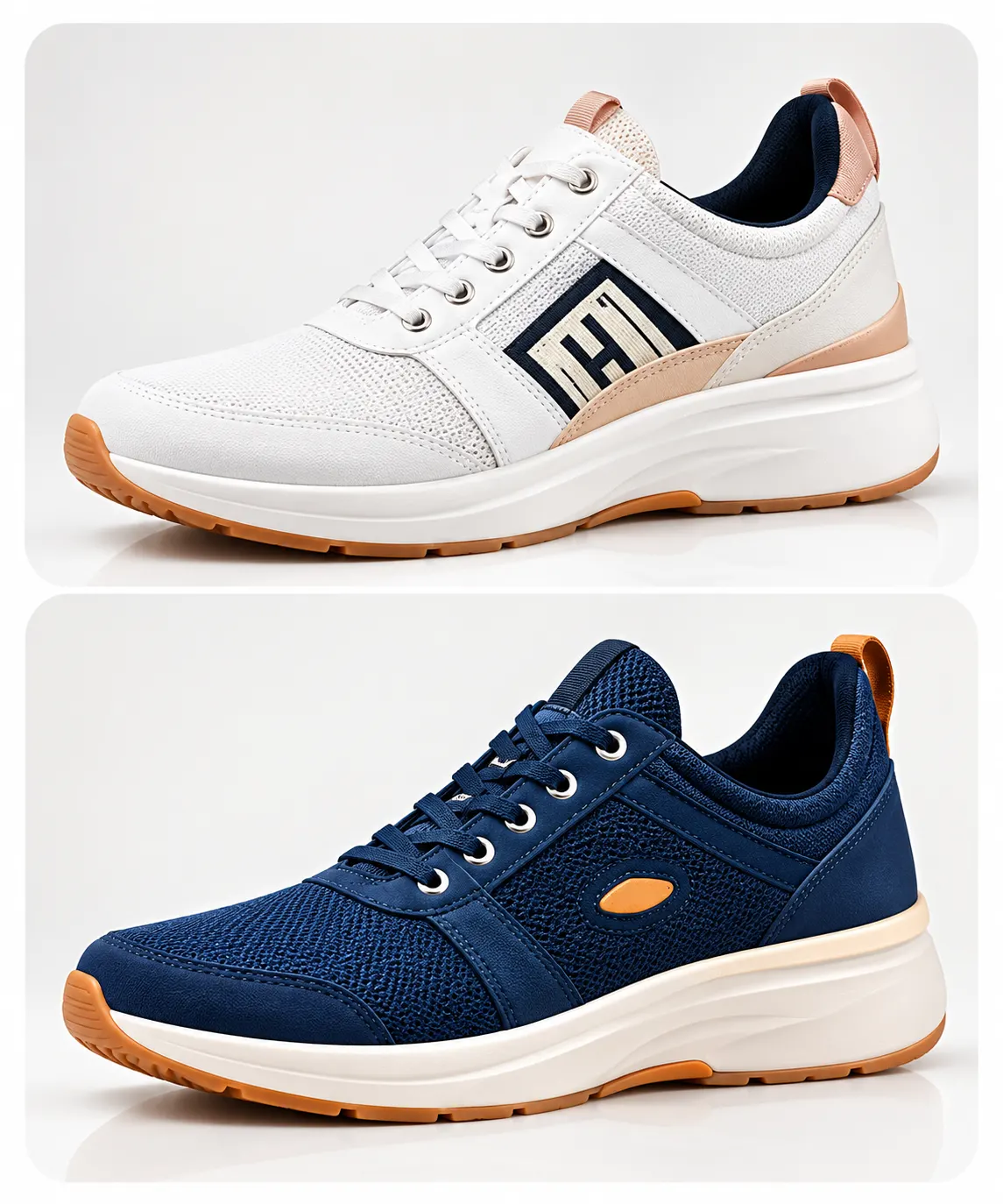 Modern Two Tone Sneaker Showcase