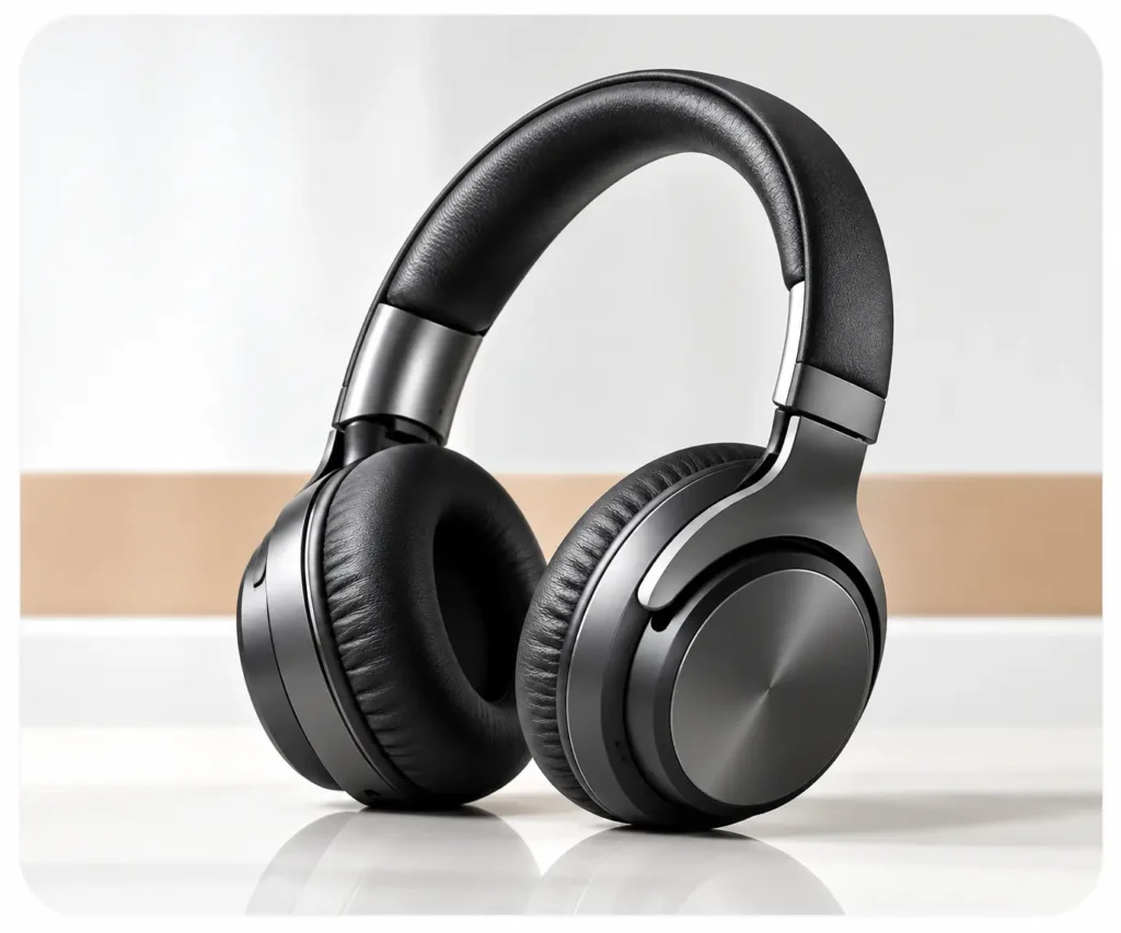 Premium Black Wireless Headphones