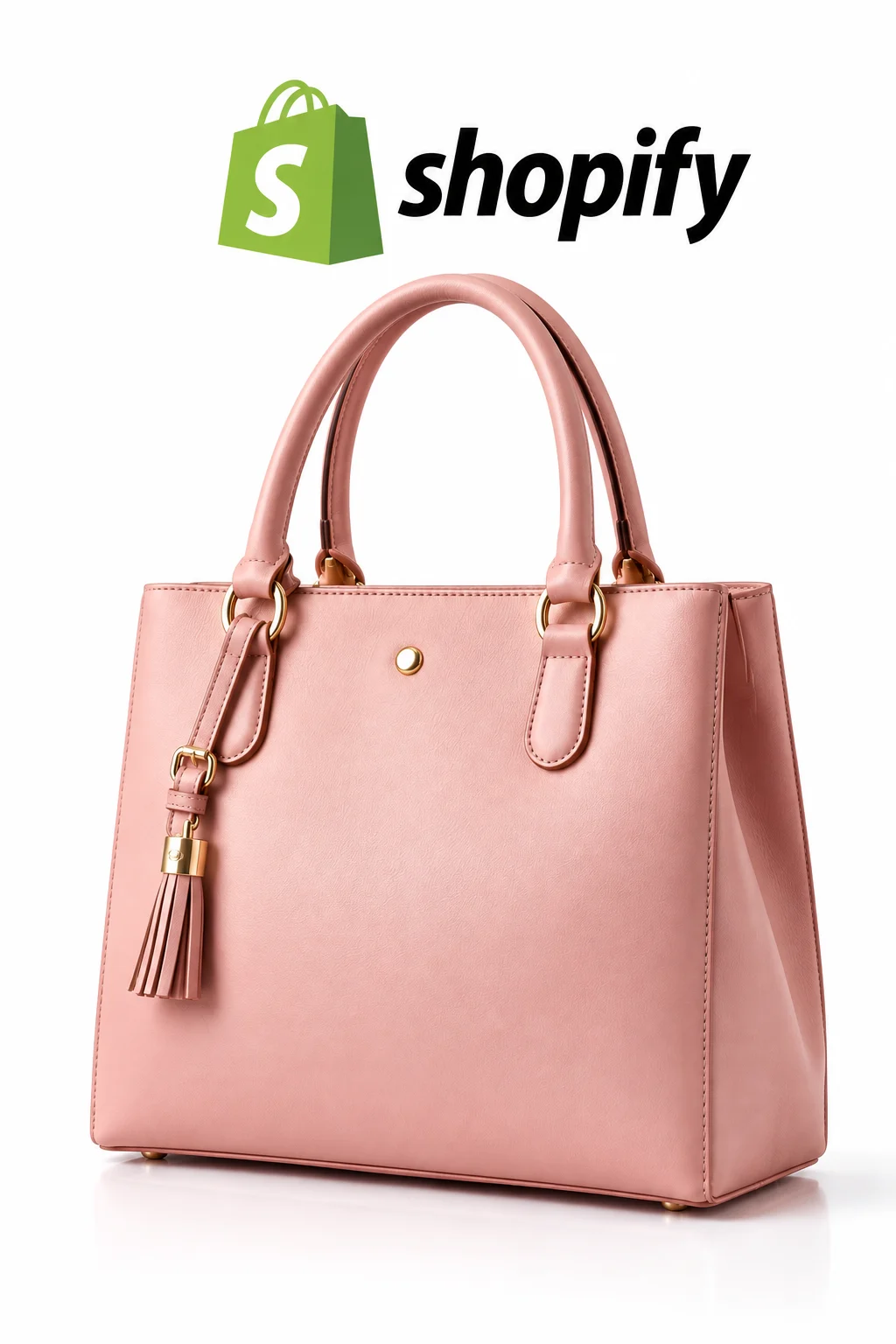Shopify Pink Leather Tote Showcase
